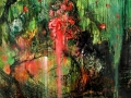 Bleeding Heart, acrylic on canvas. 60x50"