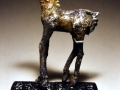 Tail Between Your Legs, Raku fired earthenware. 27x16x8" Private Collection